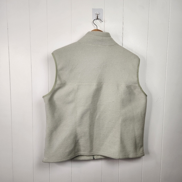 Vintage 90s Whistler Fleece Vest Full Zip 1990s Grunge Preppy Ski Winter Cabin - Picture 4 of 8